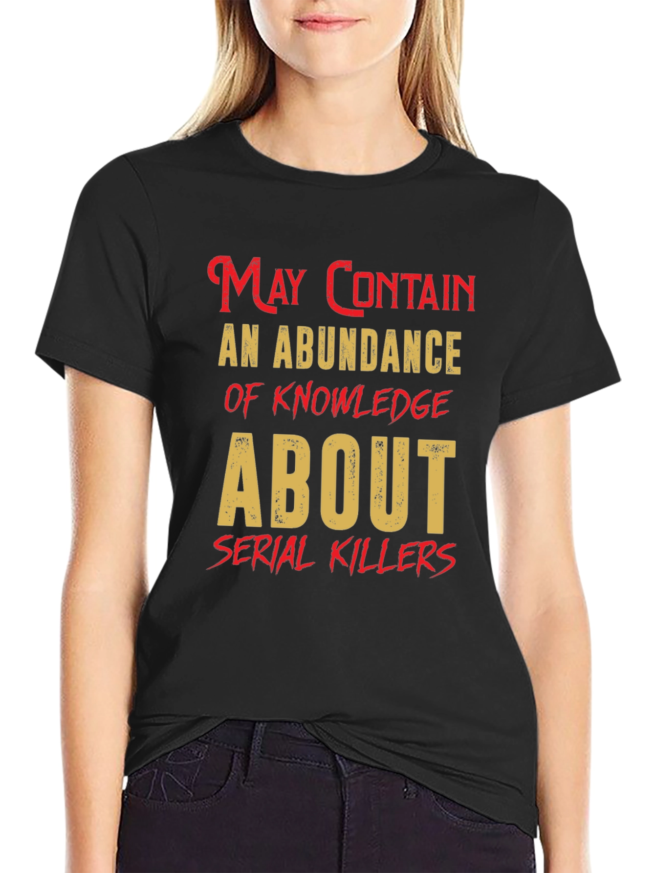 Black Serial Killers Knowledge T-Shirt view 2