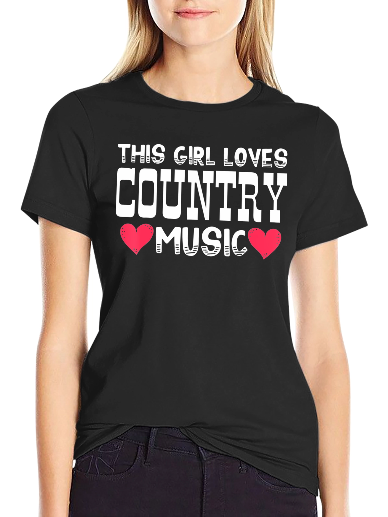 Black Country Music Lover Graphic Tee view 2