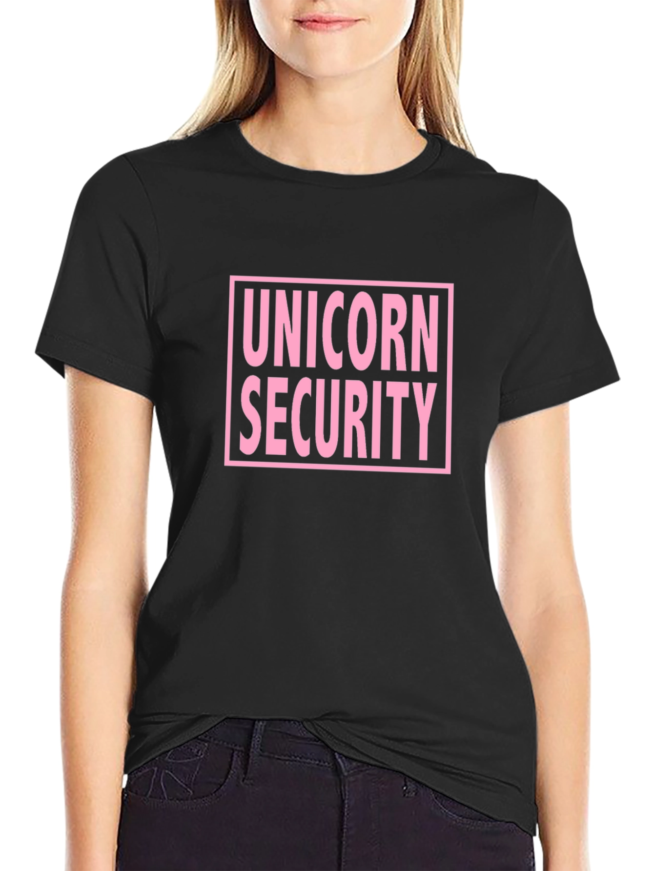 Black Unicorn Security Graphic T-Shirt view 2