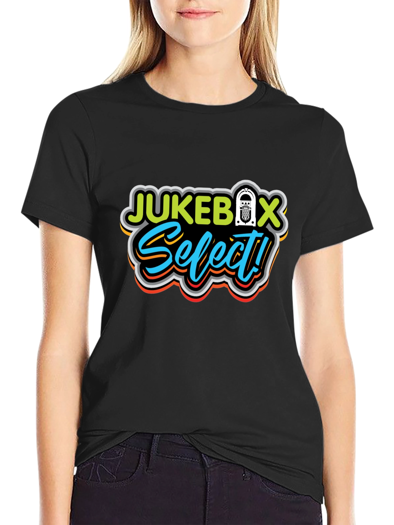 Black Jukebox Select Graphic Tee view 2