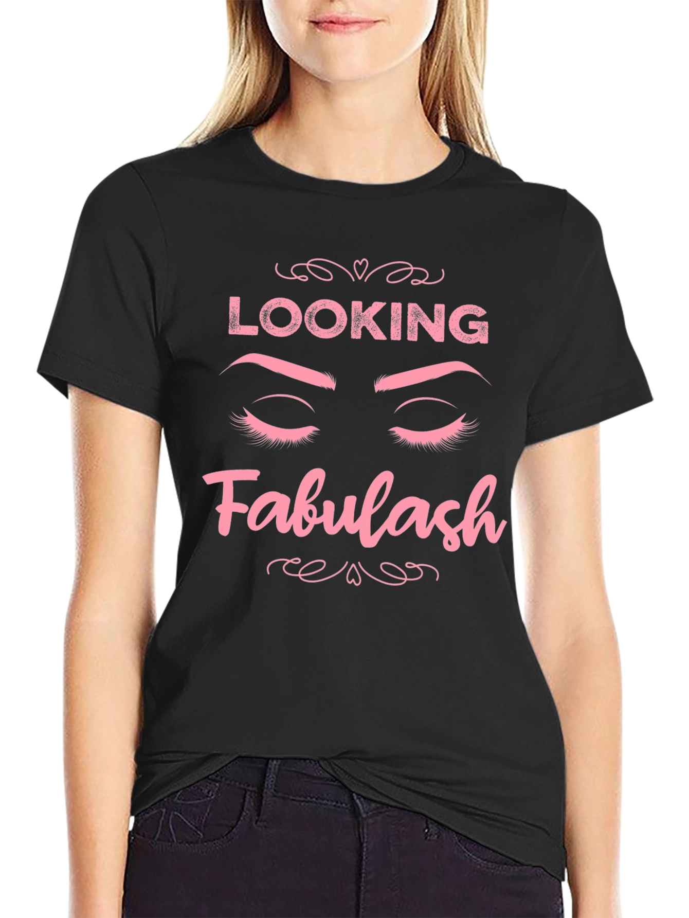 Black Looking Fabulash Graphic T-Shirt view 2