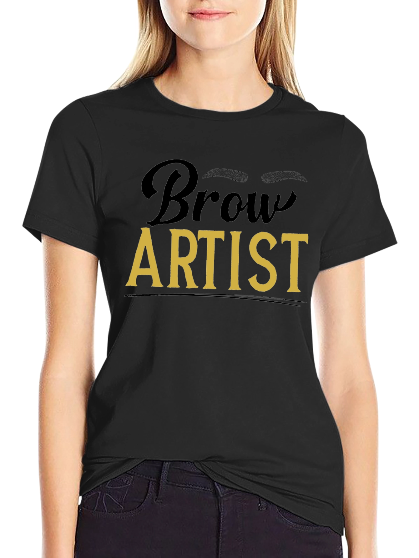 Black Brow Artist Graphic Tee - Stylish & Comfortable view 2