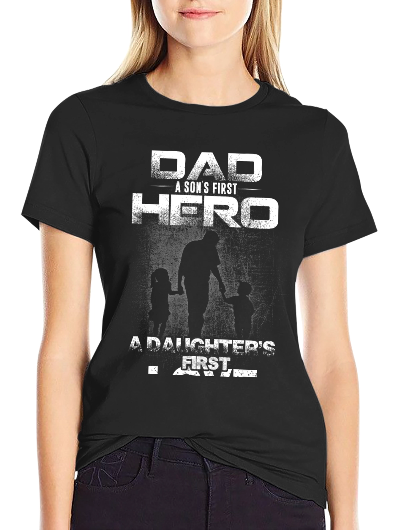Dad A Son's First Hero T-Shirt Father's Day Gift - 2