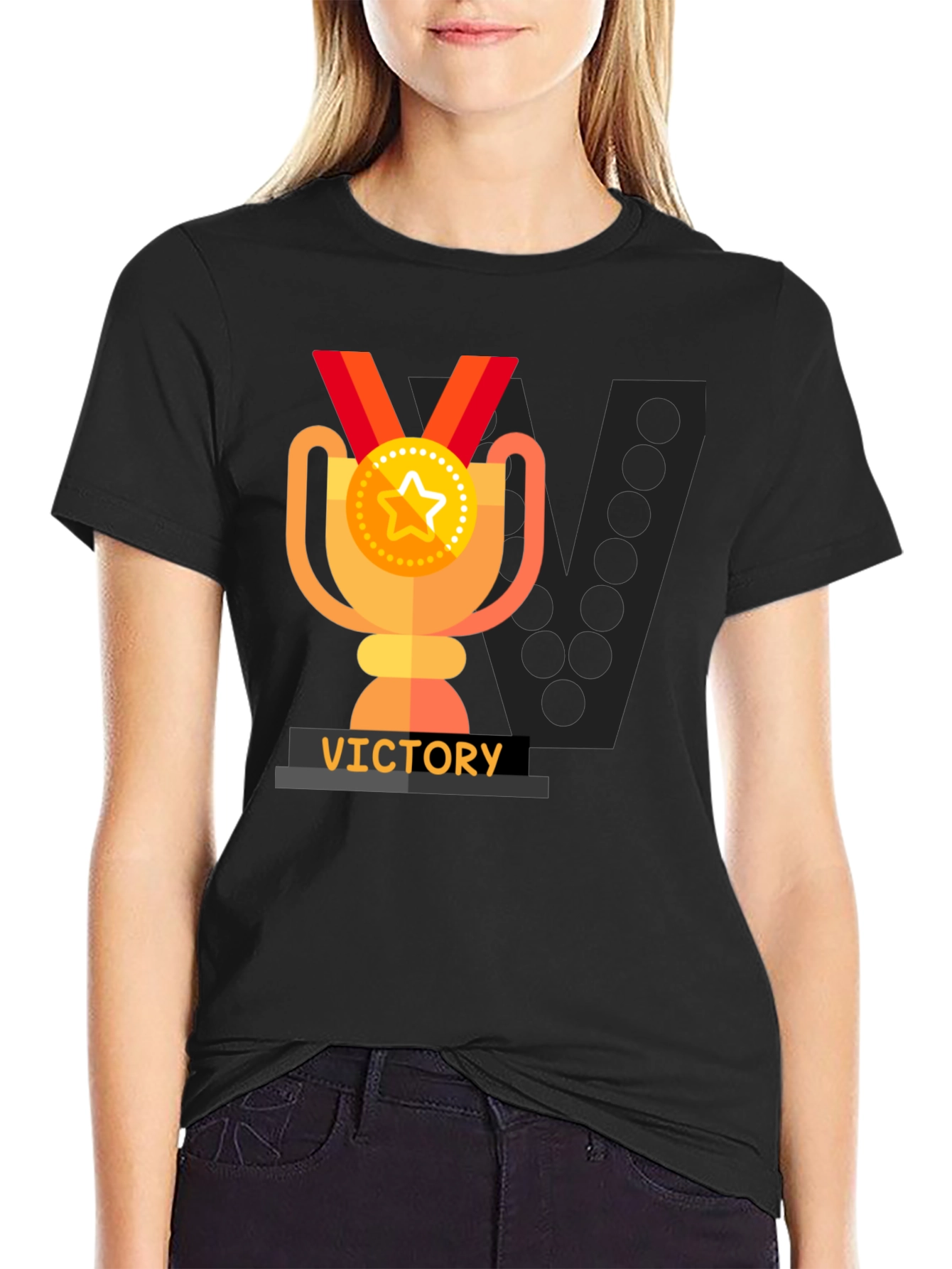 Victory Trophy Graphic T-Shirt - Black - 2