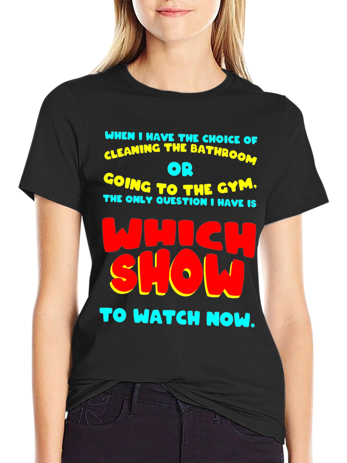 Black Funny Choice of Show T-Shirt view 2