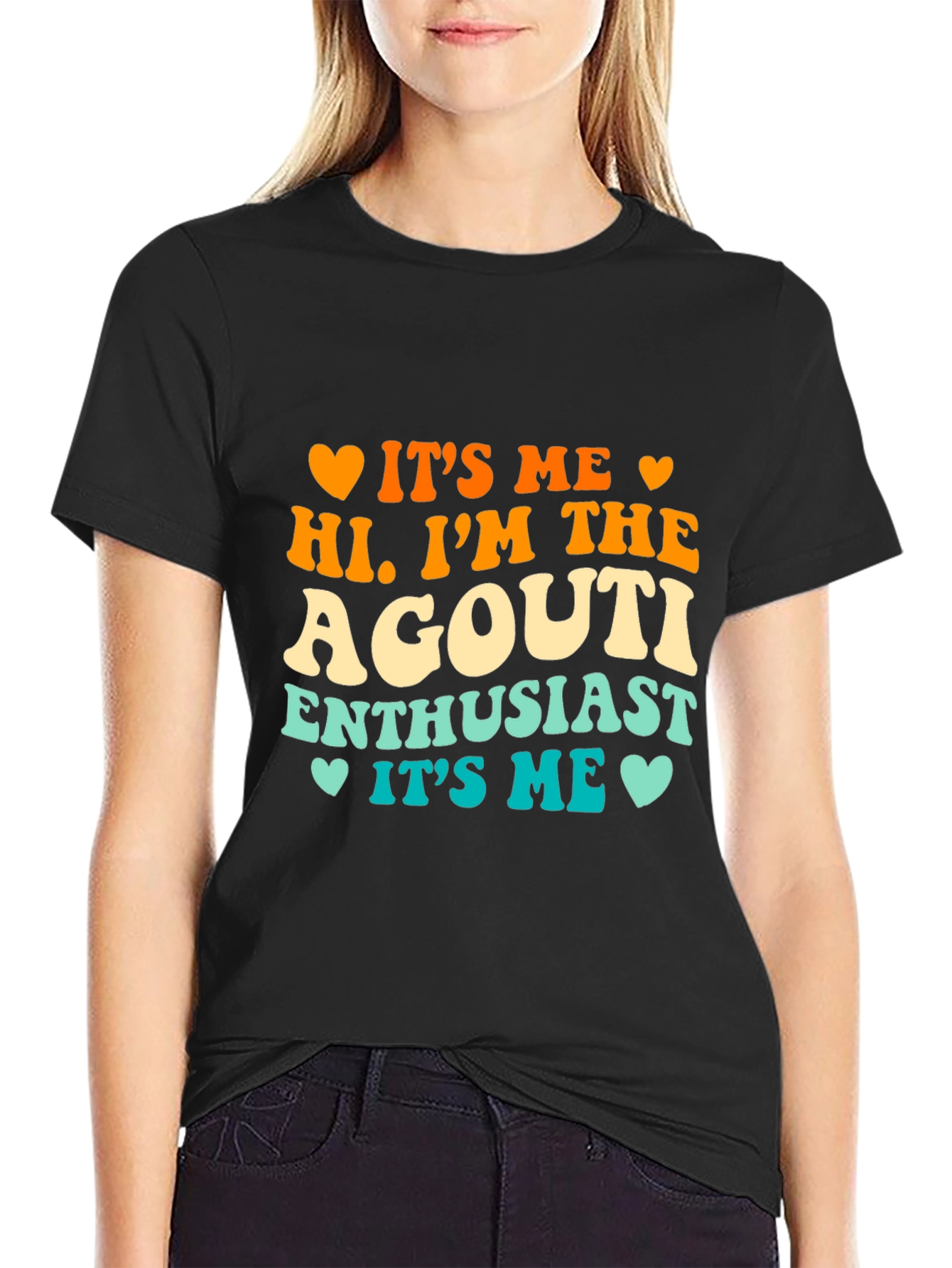 Black Agouti Enthusiast T-Shirt - Novelty Graphic Tee view 2