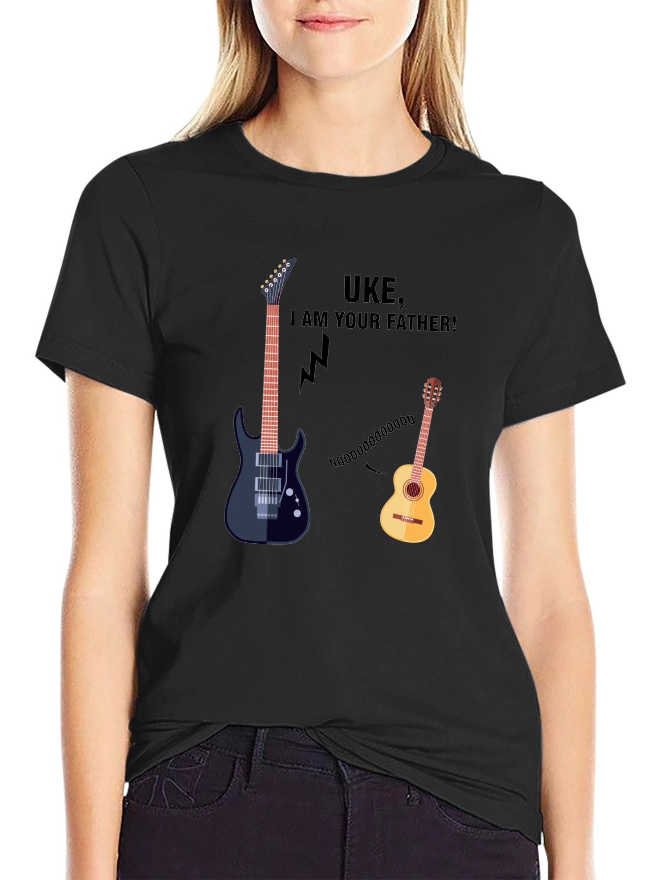 Black Uke I am Your Father T-Shirt view 2