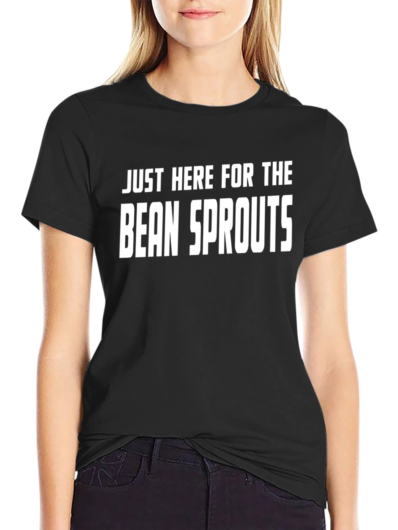 Black Bean Sprouts Graphic T-Shirt - Novelty Tee view 2