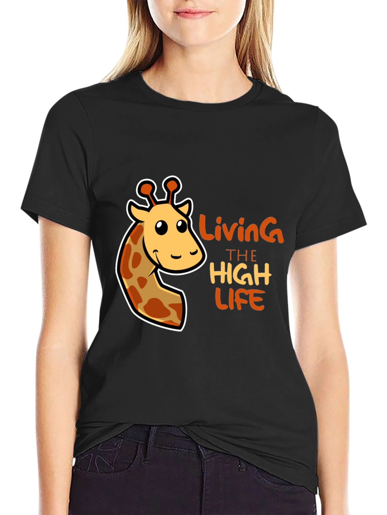 Black Giraffe High Life T-Shirt view 2