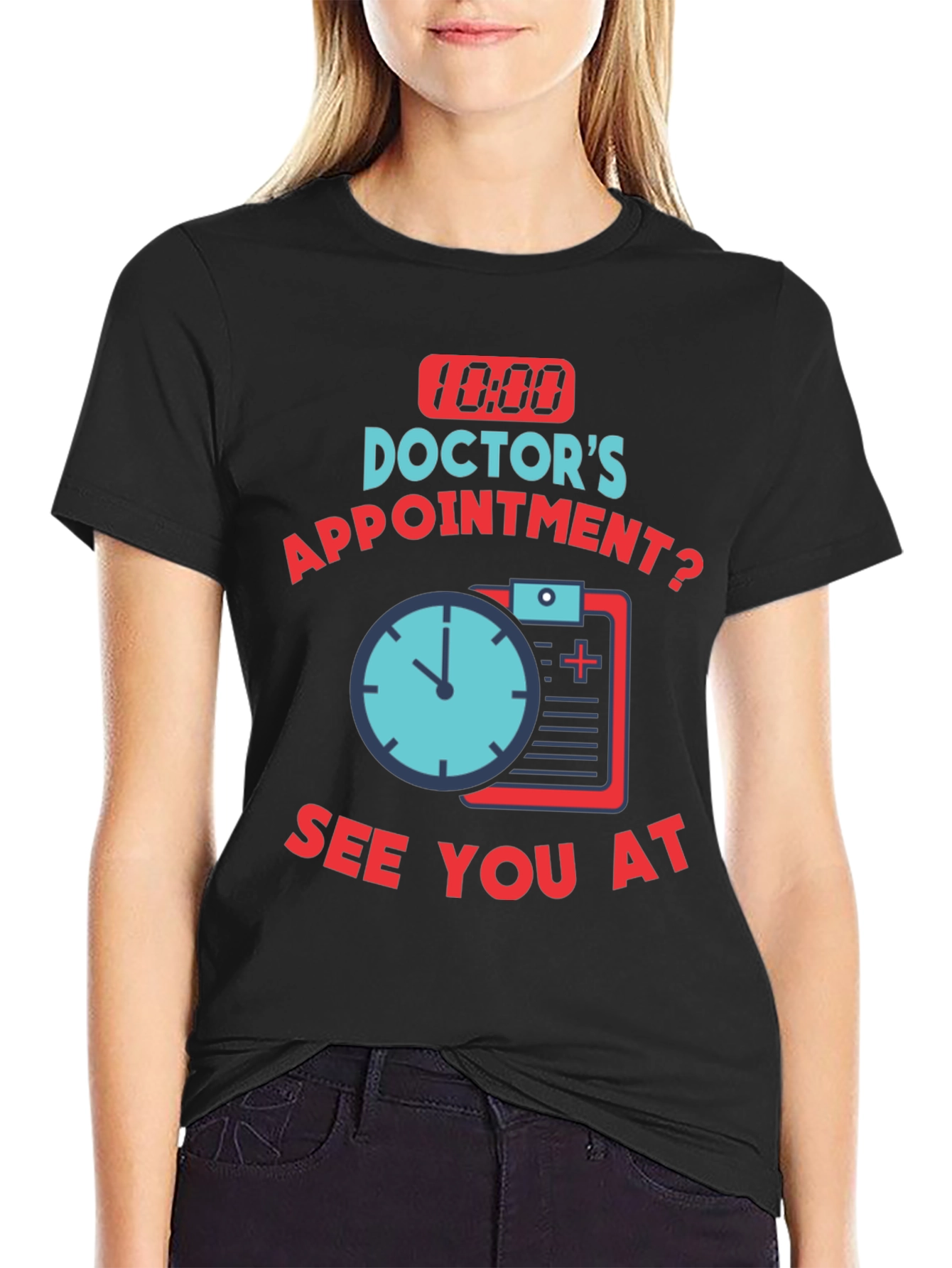 Black Doctor Appointment T-Shirt view 2
