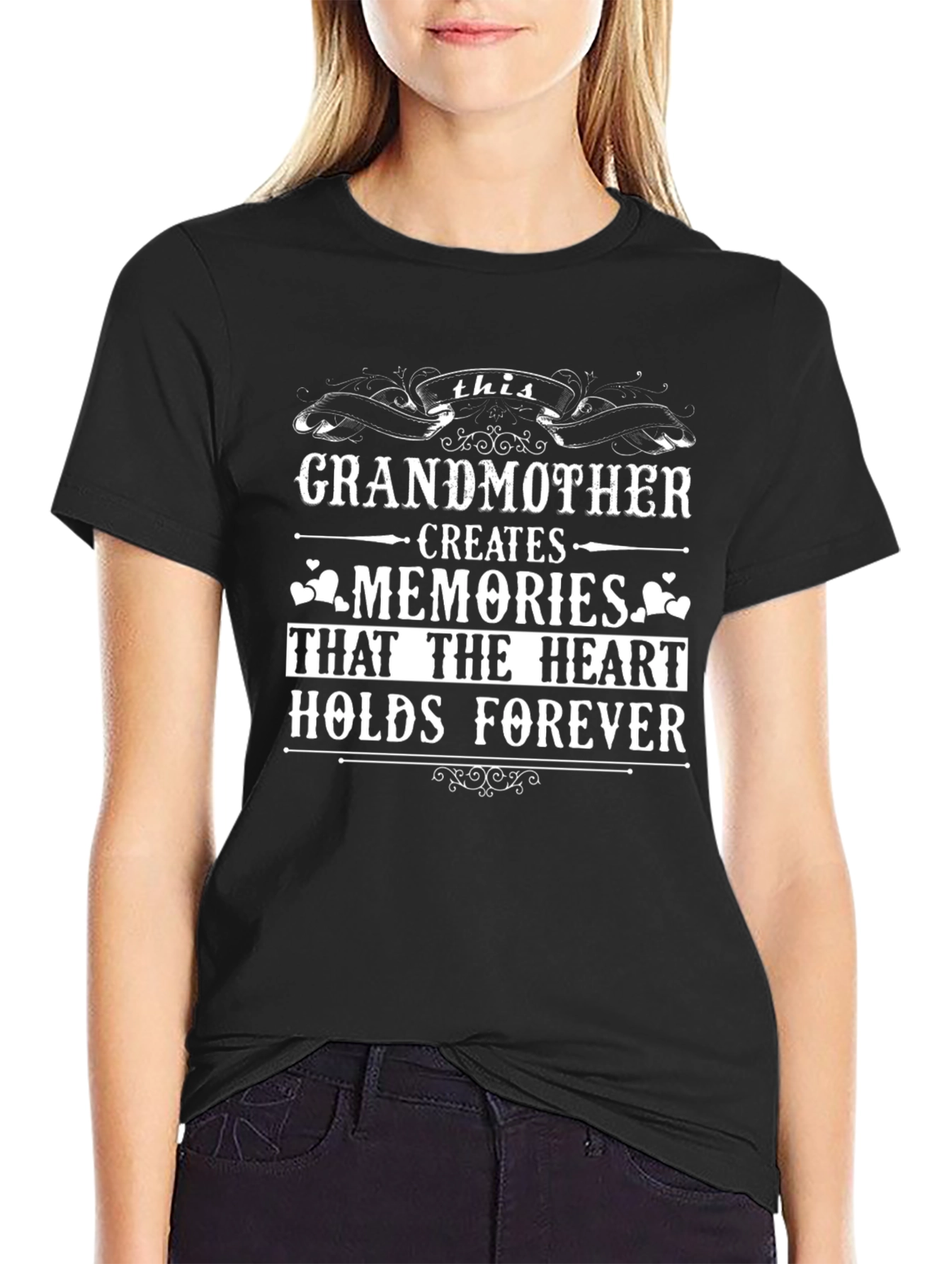 Black Grandmother Creates Memories T-Shirt view 2