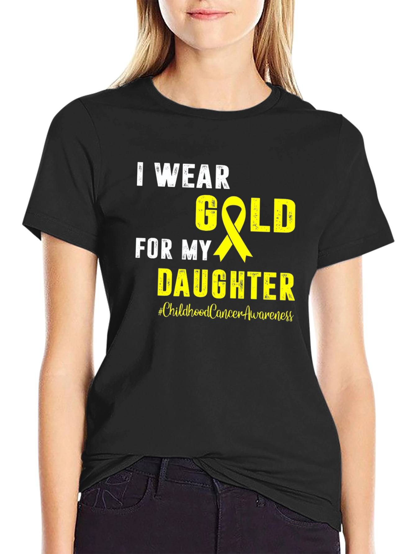 I Wear Gold for My Daughter T-Shirt - 2