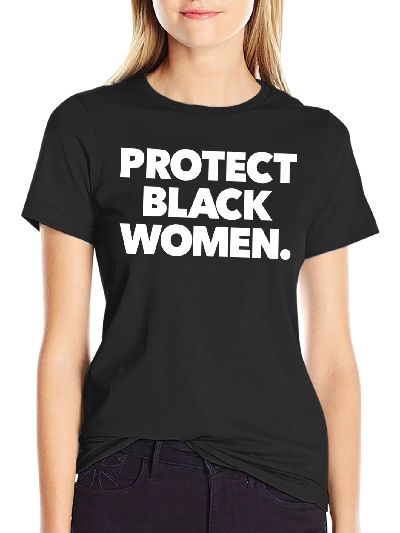 Black Protect Black Women T-Shirt - Graphic Tee view 2