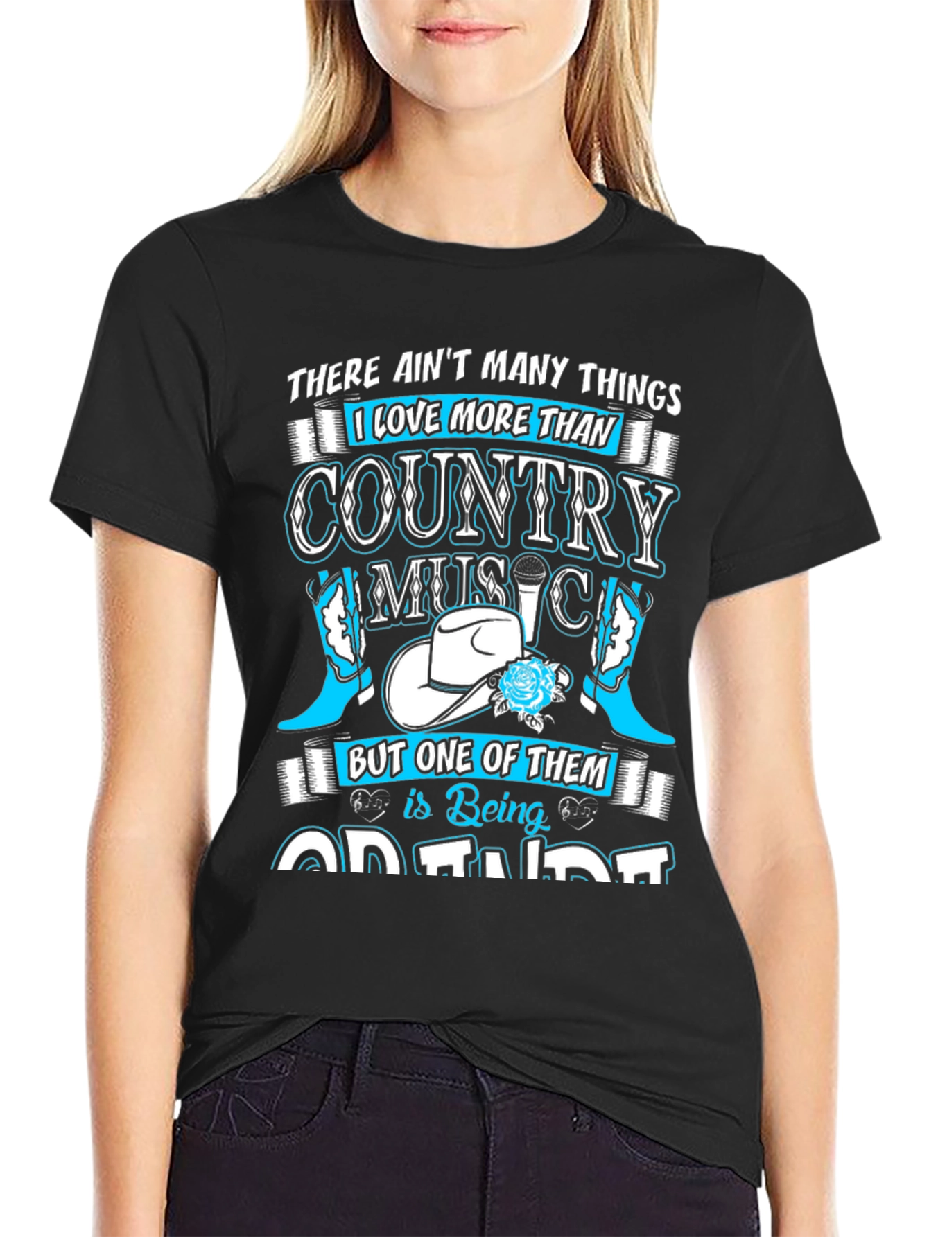 Black Country Music Lover T-Shirt view 2