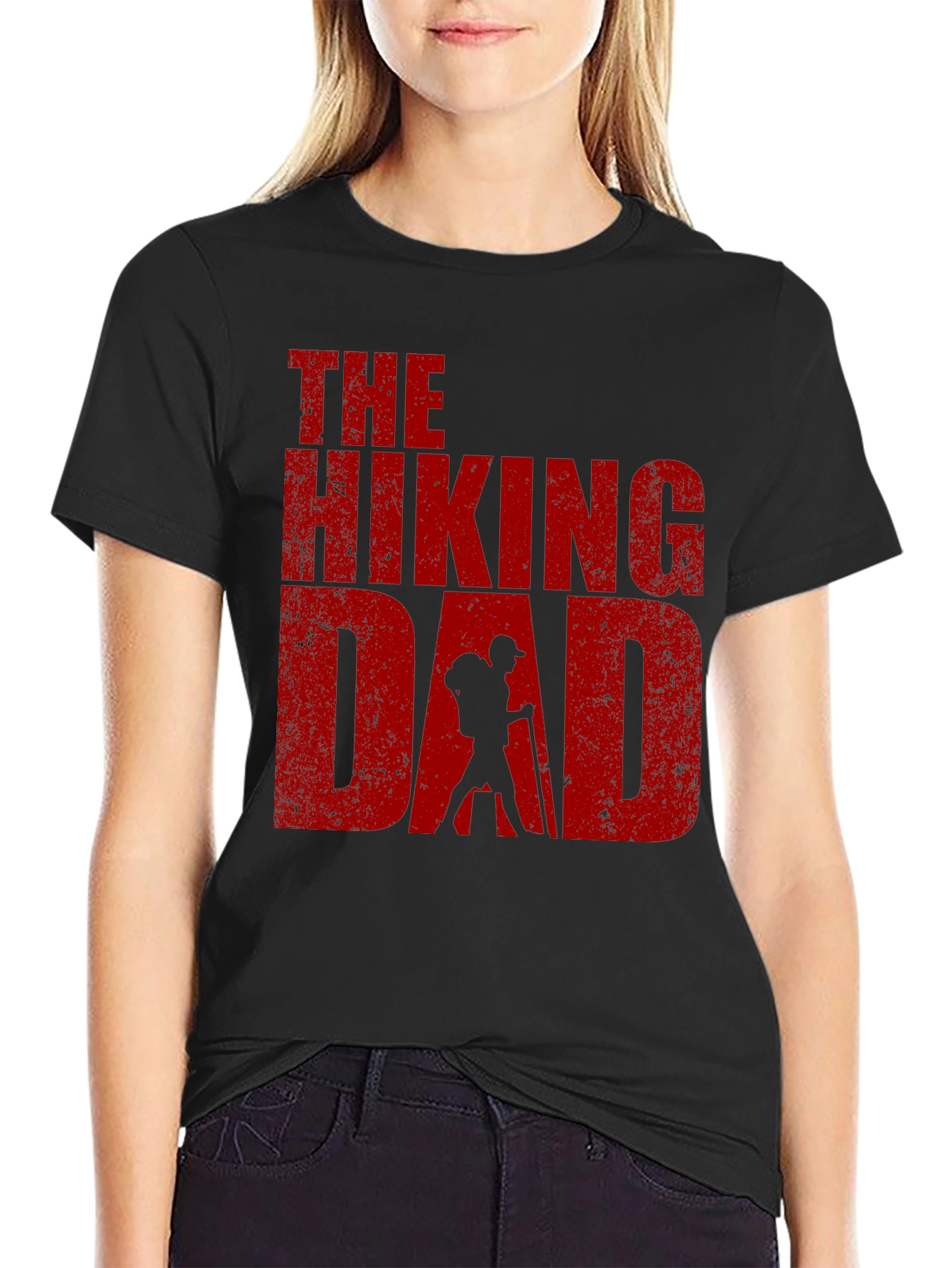 Black The Hiking Dad Graphic T-Shirt - Adventure Ready! view 2