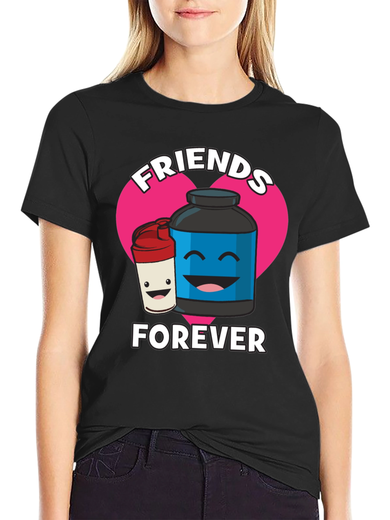 Black Friends Forever Graphic T-Shirt view 2