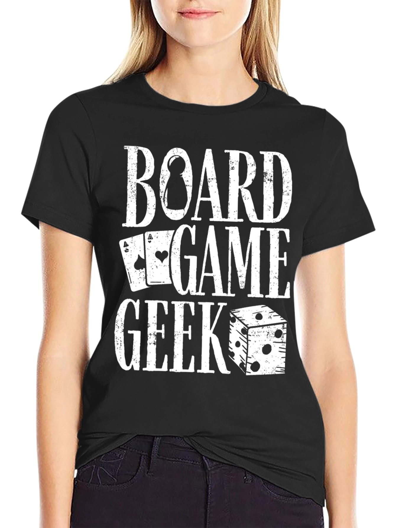 Black Board Game Geek T-Shirt view 2