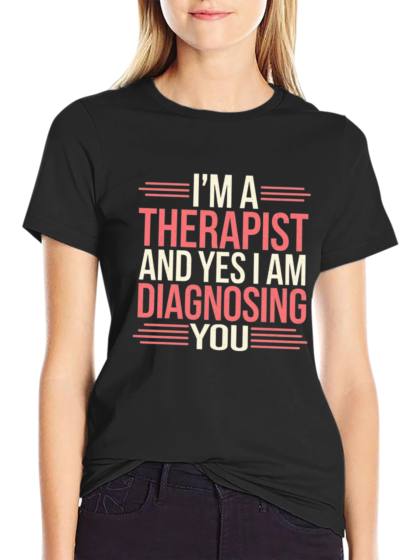 Black Therapist Diagnosing You Graphic T-Shirt view 2