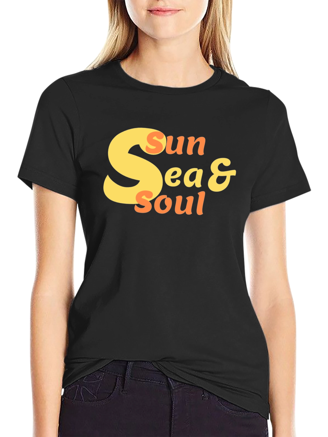 Black Sun Sea & Soul Graphic Tee - Stylish Comfort view 2