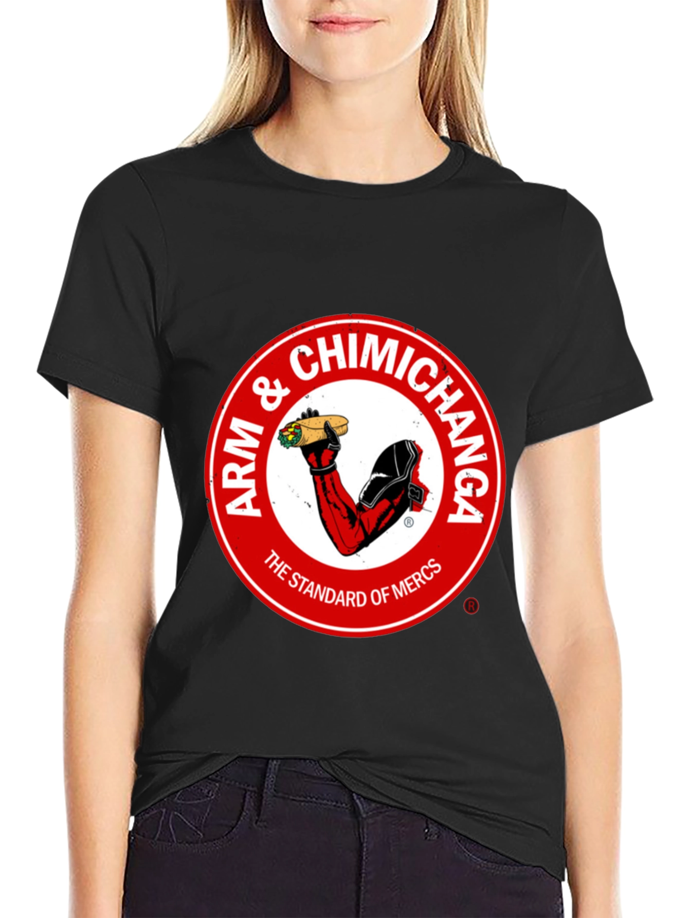 Black Arm & Chimichanga Graphic Tee - Standard of Mercs view 2