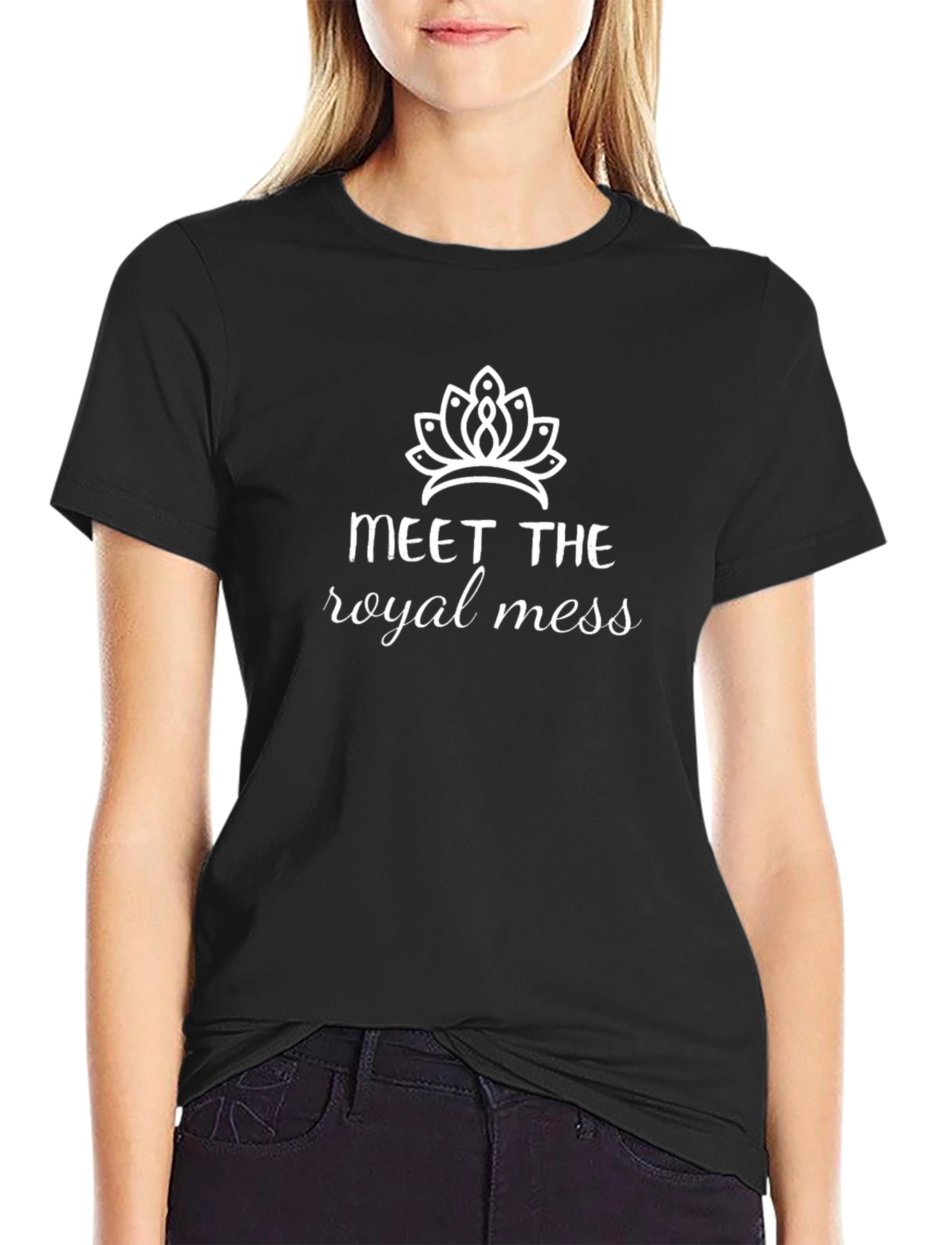 Black Meet the Royal Mess T-Shirt - Funny Graphic Tee view 2