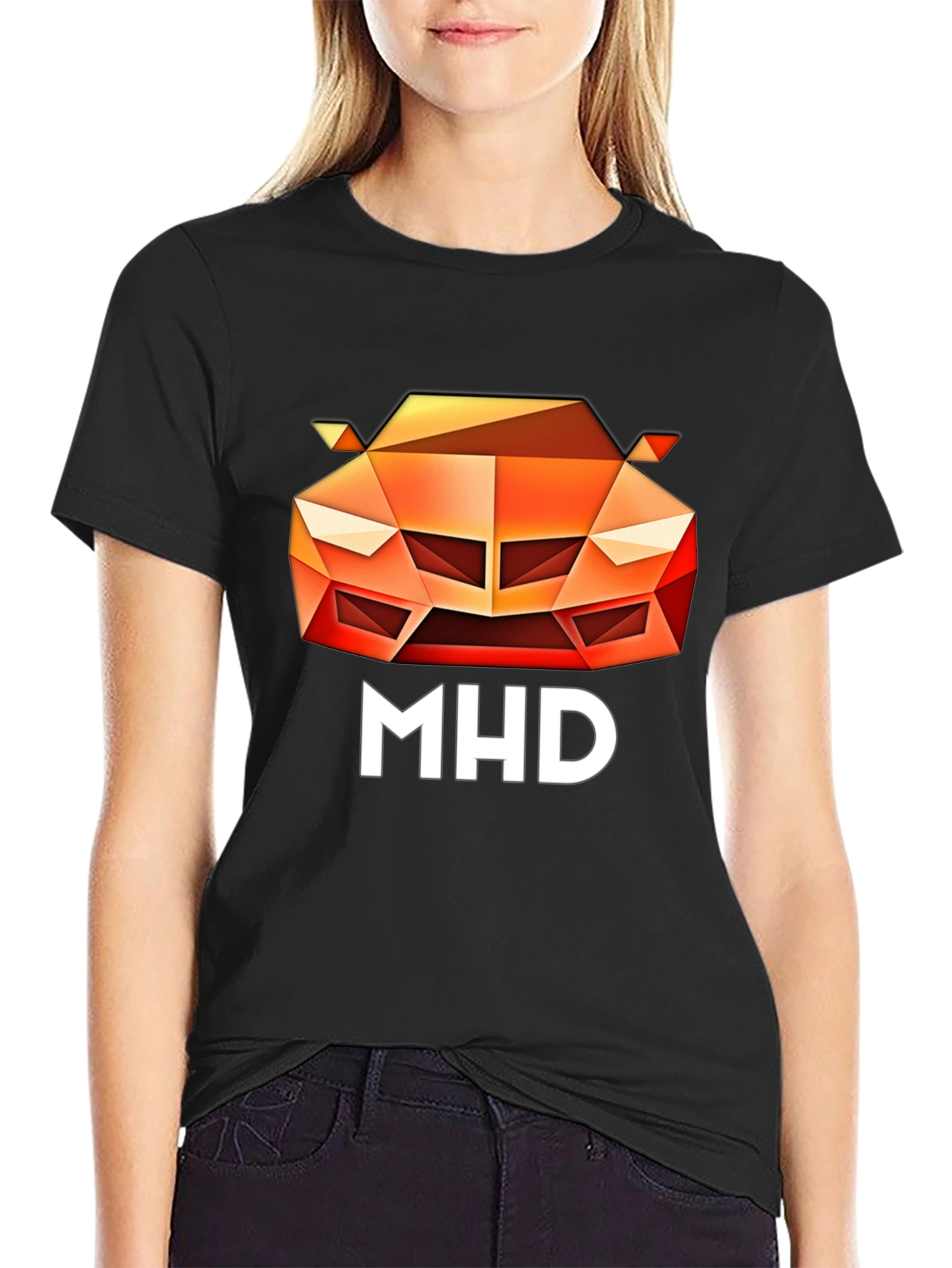 Black MHD Car Graphic Tee - Cool Streetwear view 2