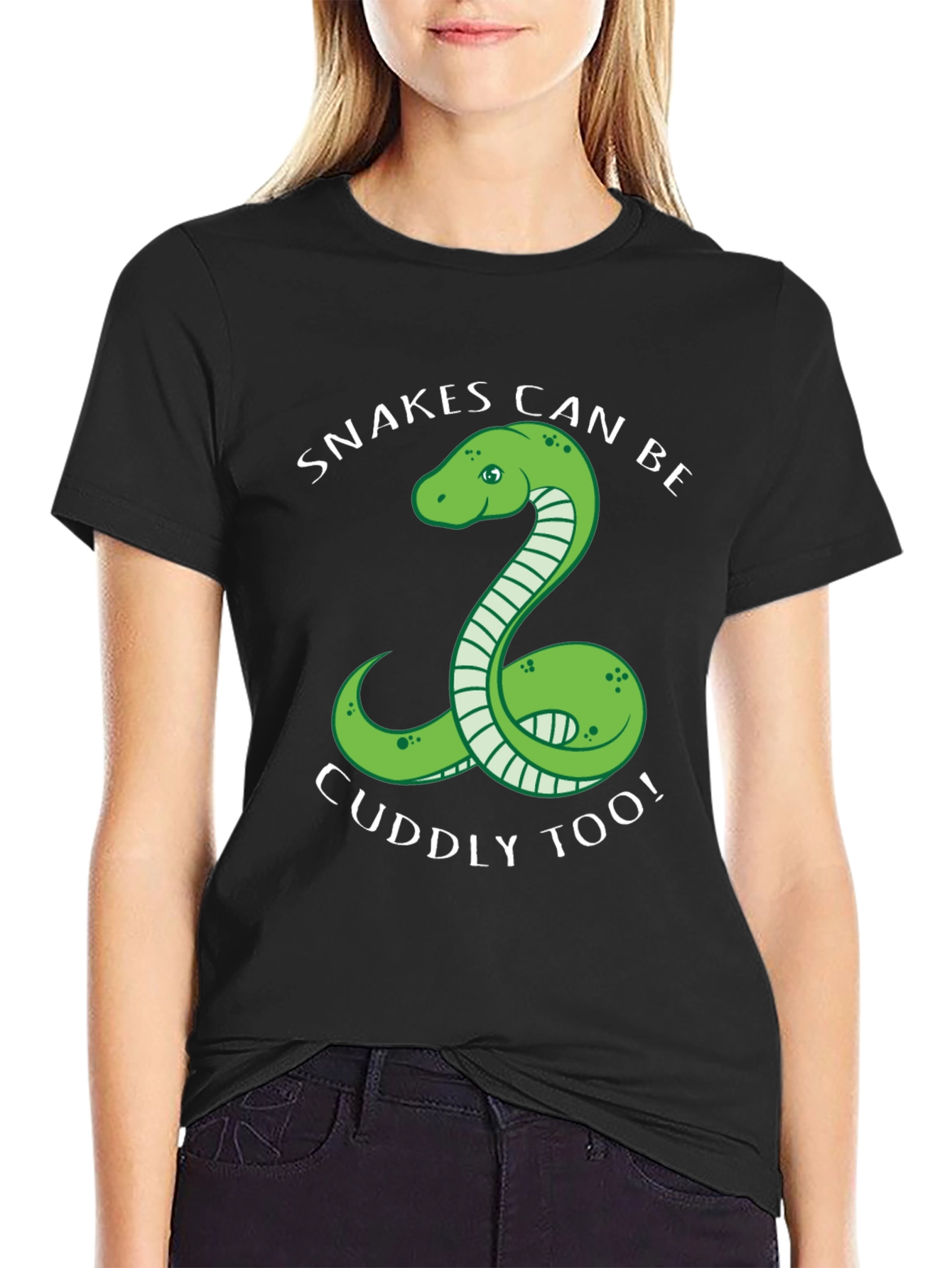 Black Snakes Can Be Cuddly Too T-Shirt view 2