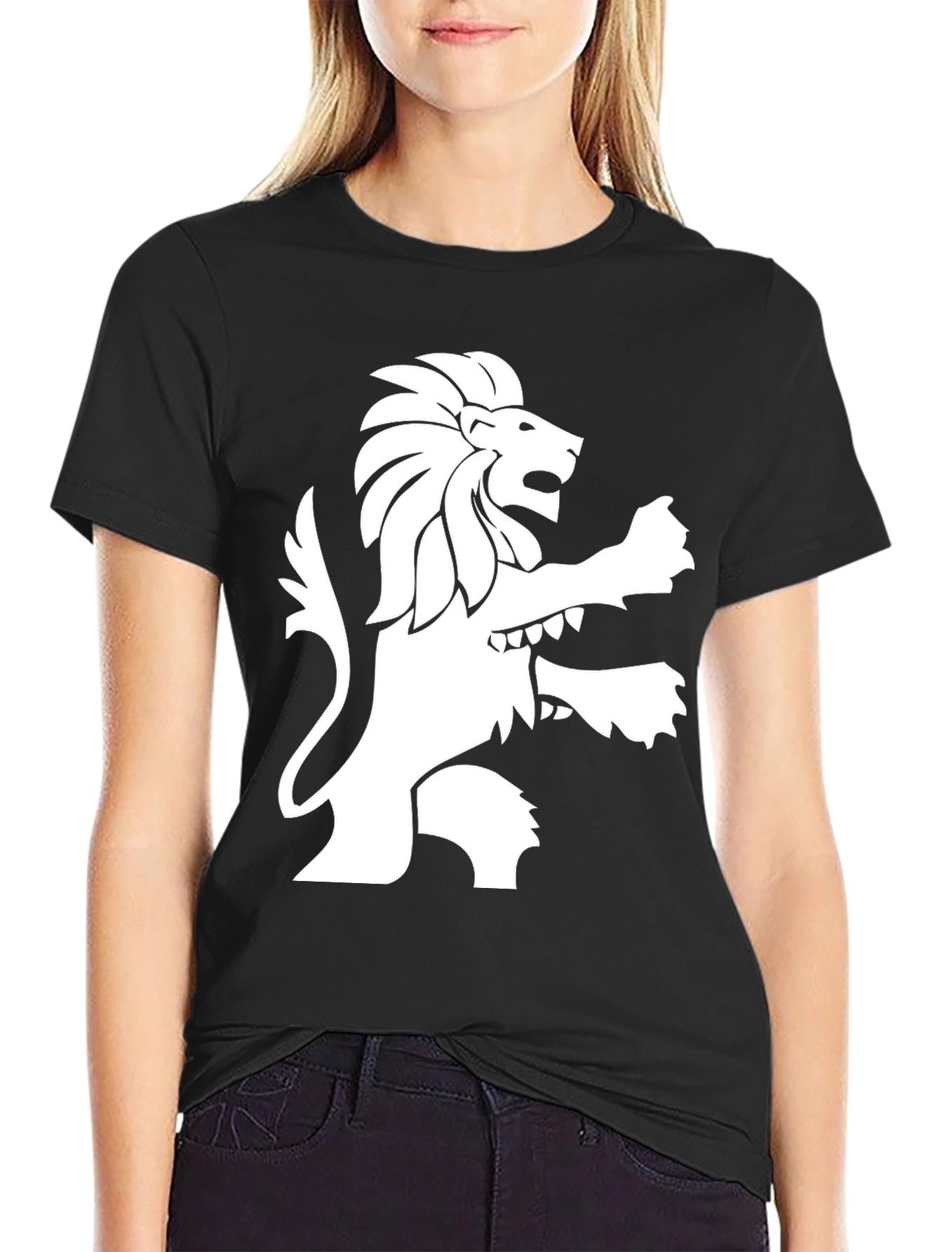 Black Lion Graphic Tee - Mens Short Sleeve Shirt view 2