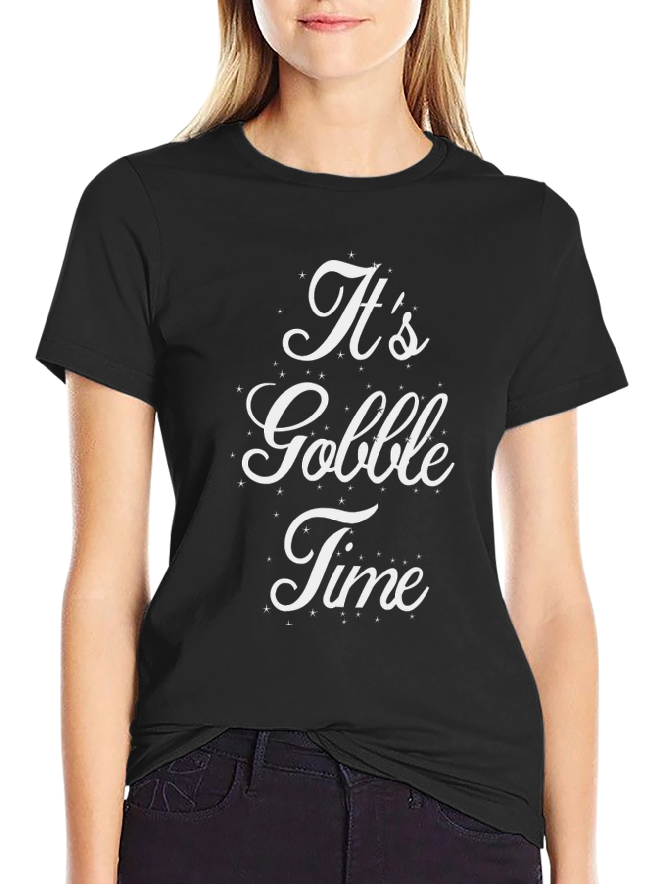 It's Gobble Time Black Tee - 2
