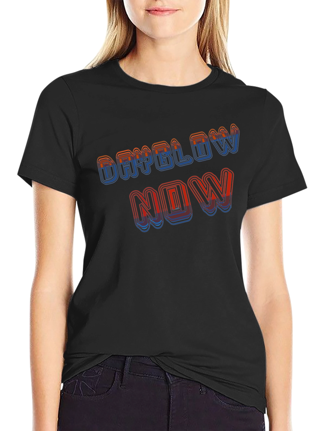 Black Dayblow Now T-Shirt - Retro Design view 2