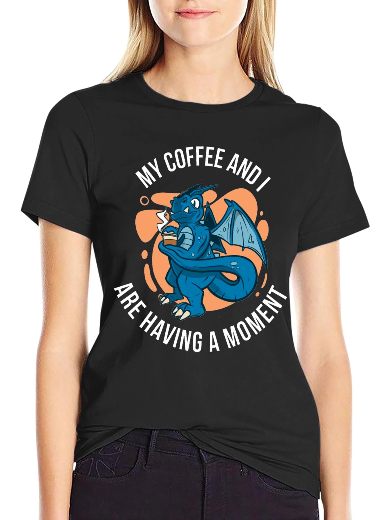 Black Dragon Coffee Moment Black T-Shirt view 2