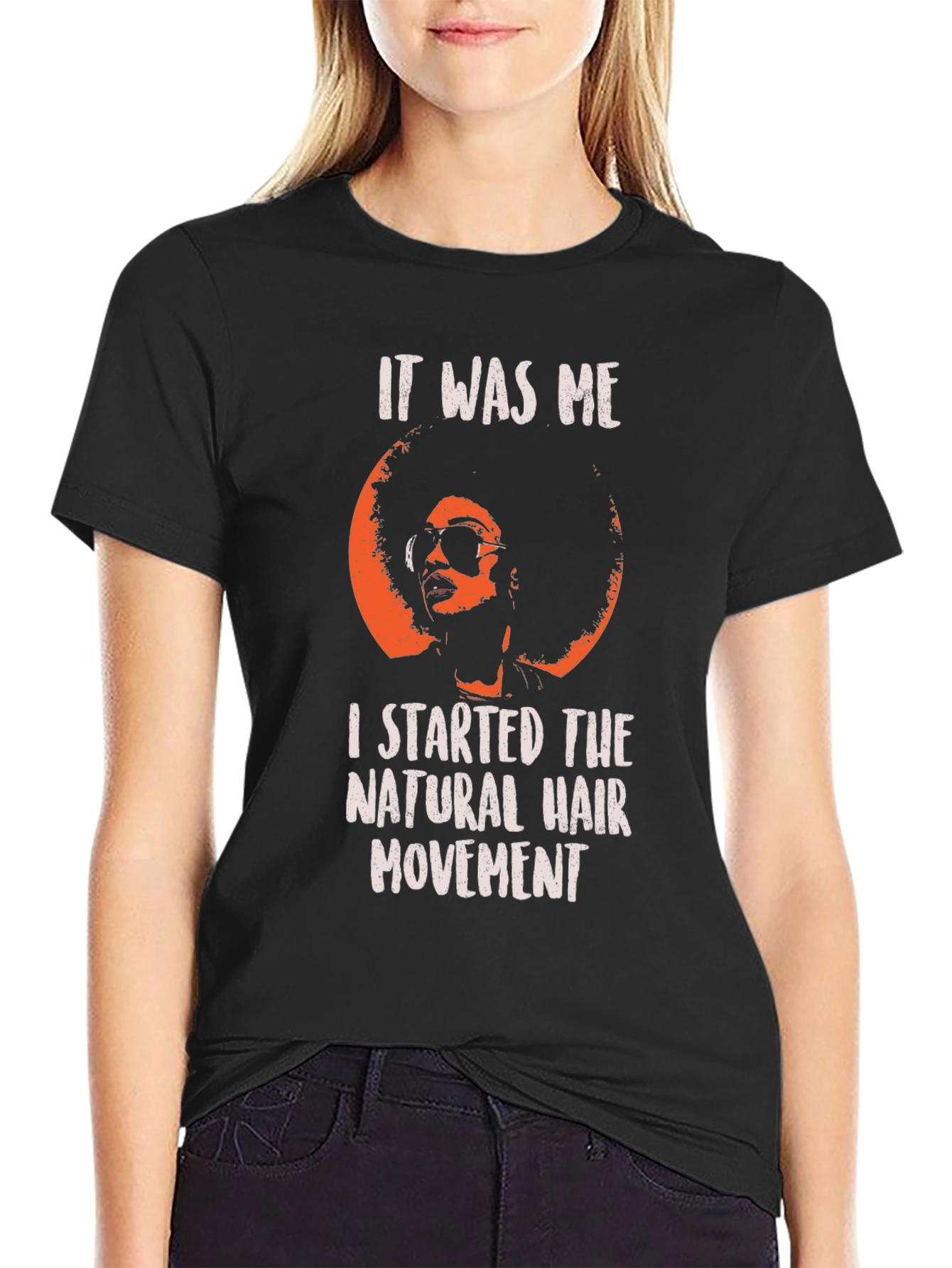 Black Natural Hair Movement Afro T-Shirt view 2