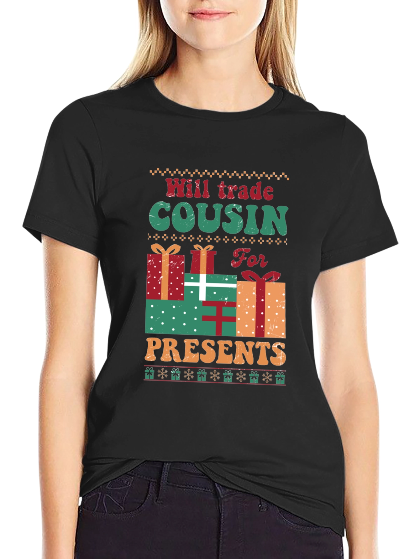 Black Will Trade Cousin For Presents T-Shirt view 2
