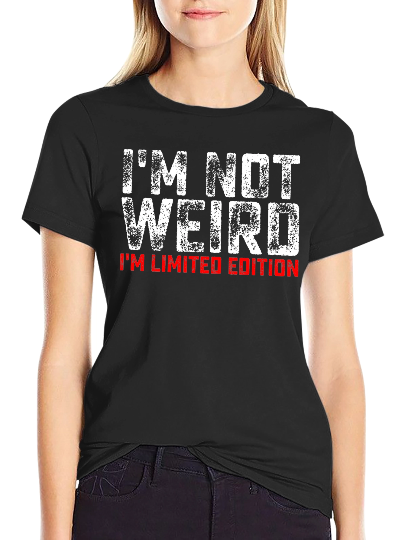 Black I'm Not Weird, I'm Limited Edition T-Shirt view 2