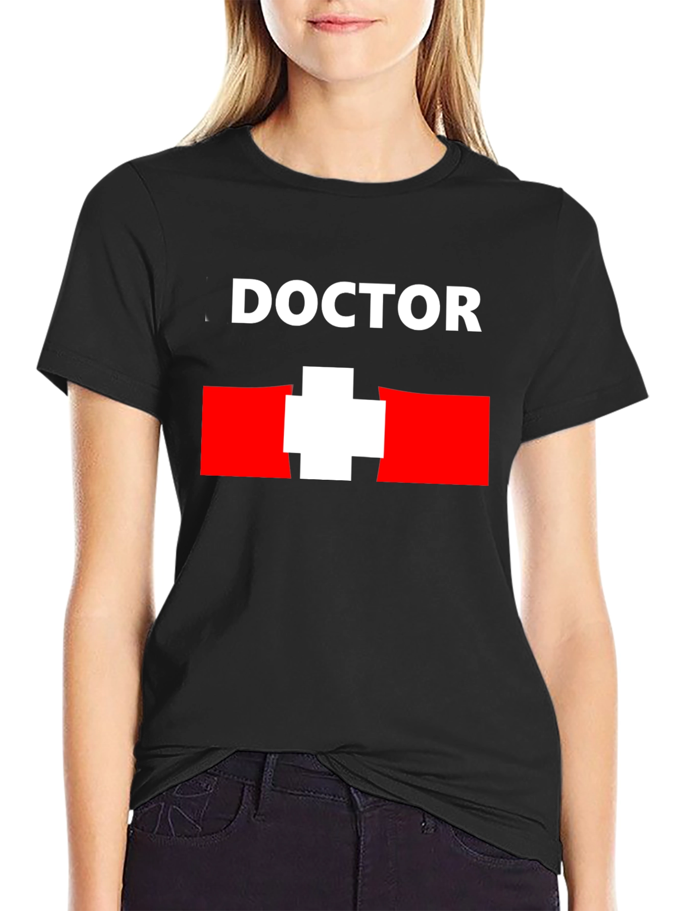 Black Doctor T-Shirt - Medical Professional Tee view 2