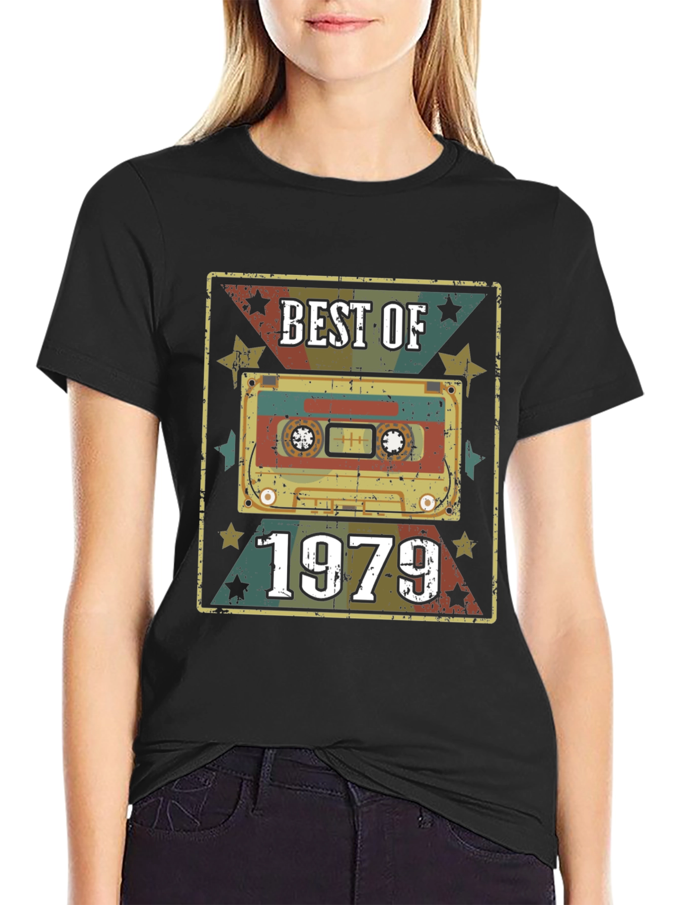 Black Best of 1979 Cassette Tape Graphic Tee view 2