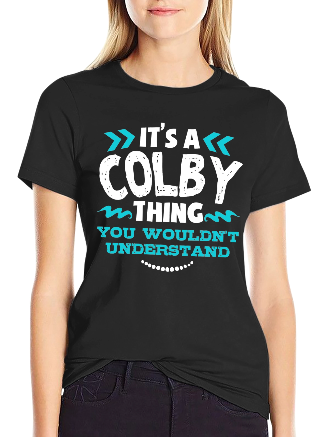 Black It's A COLBY Thing Graphic T-Shirt view 2
