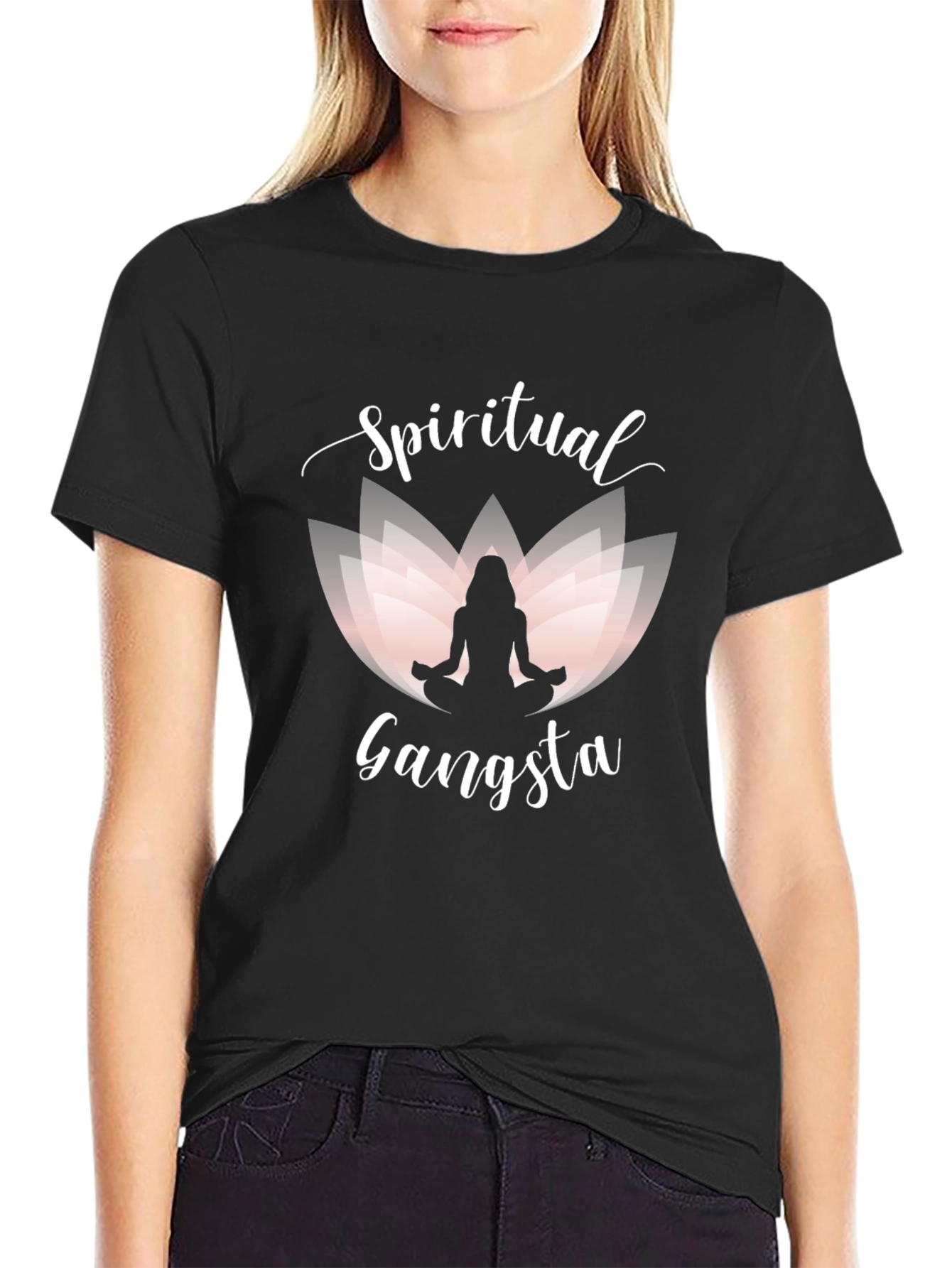 Black Spiritual Gangsta Graphic T-Shirt view 2