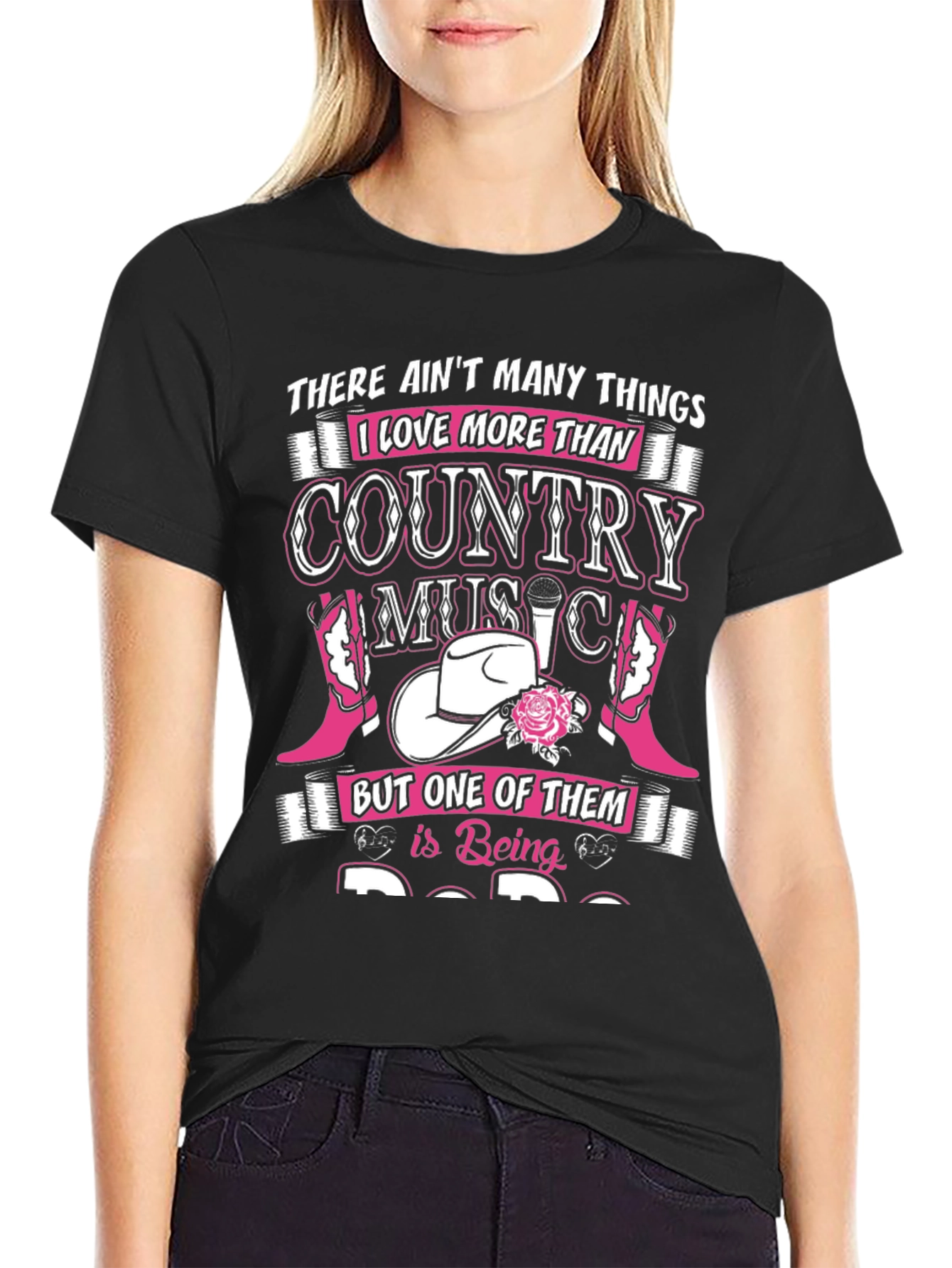 Black Country Music Lover T-Shirt view 2