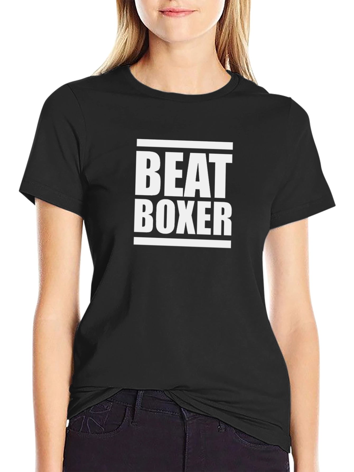 Black Beat Boxer Graphic T-Shirt view 2