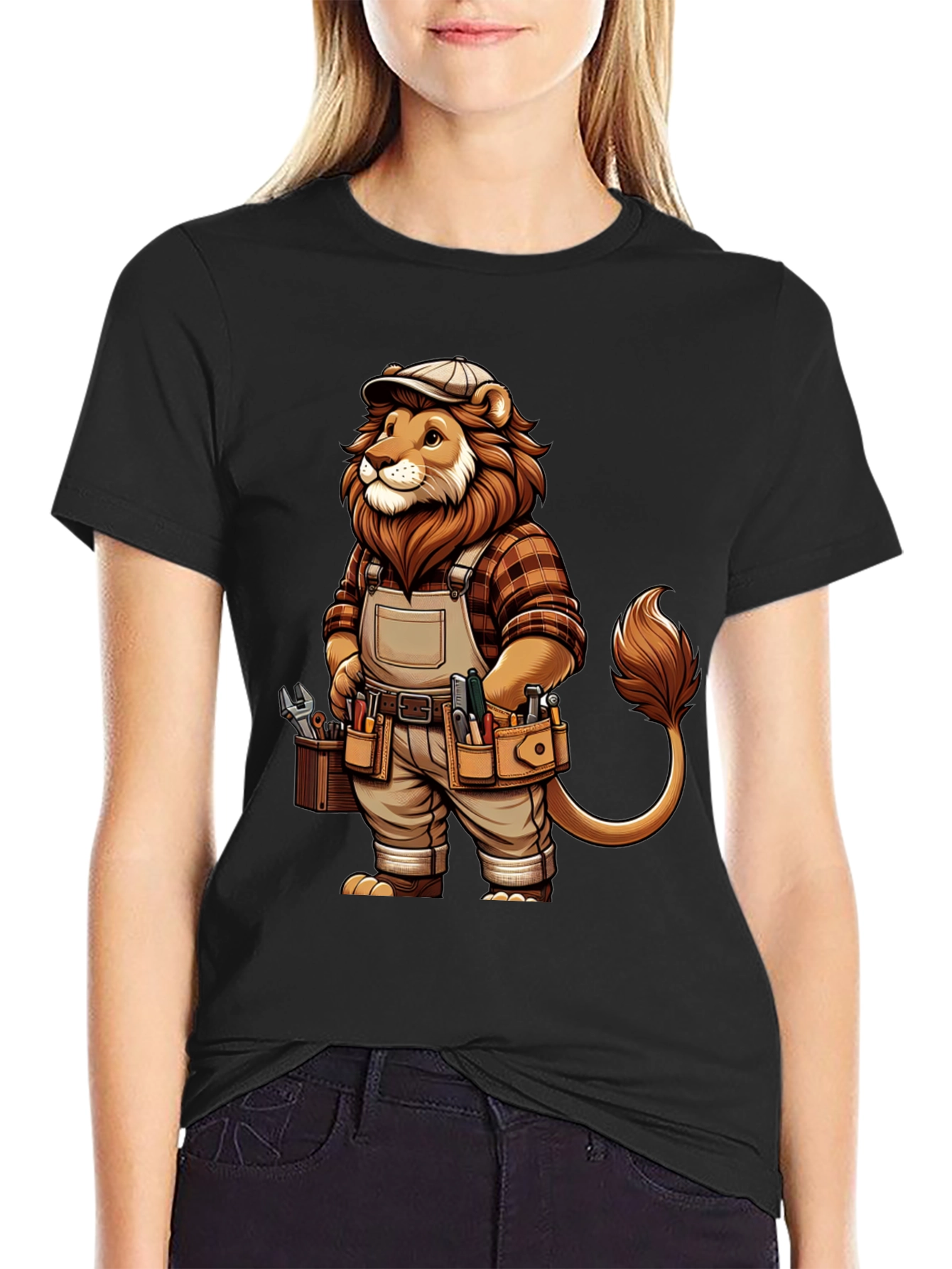 Black Lion the Handyman Graphic Tee view 2