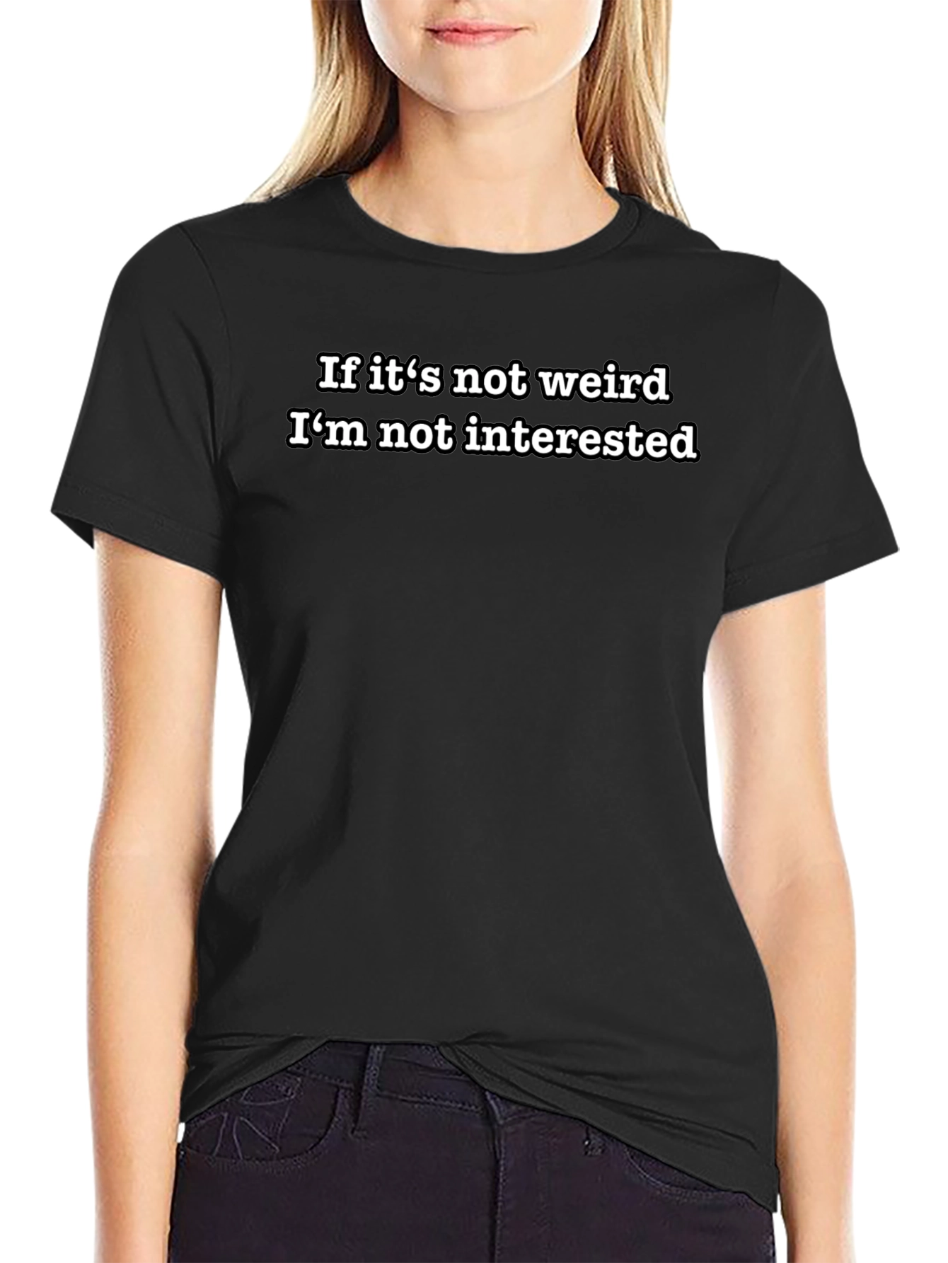 Black Weirdness Enthusiast Tee view 2