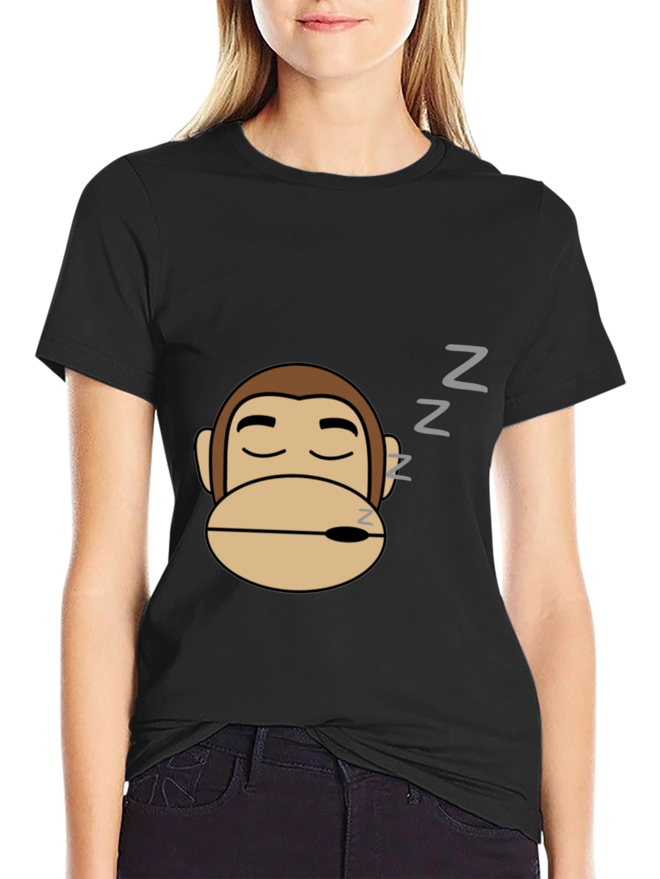 Sleeping Monkey Graphic Tee - Relaxed Fit - 2