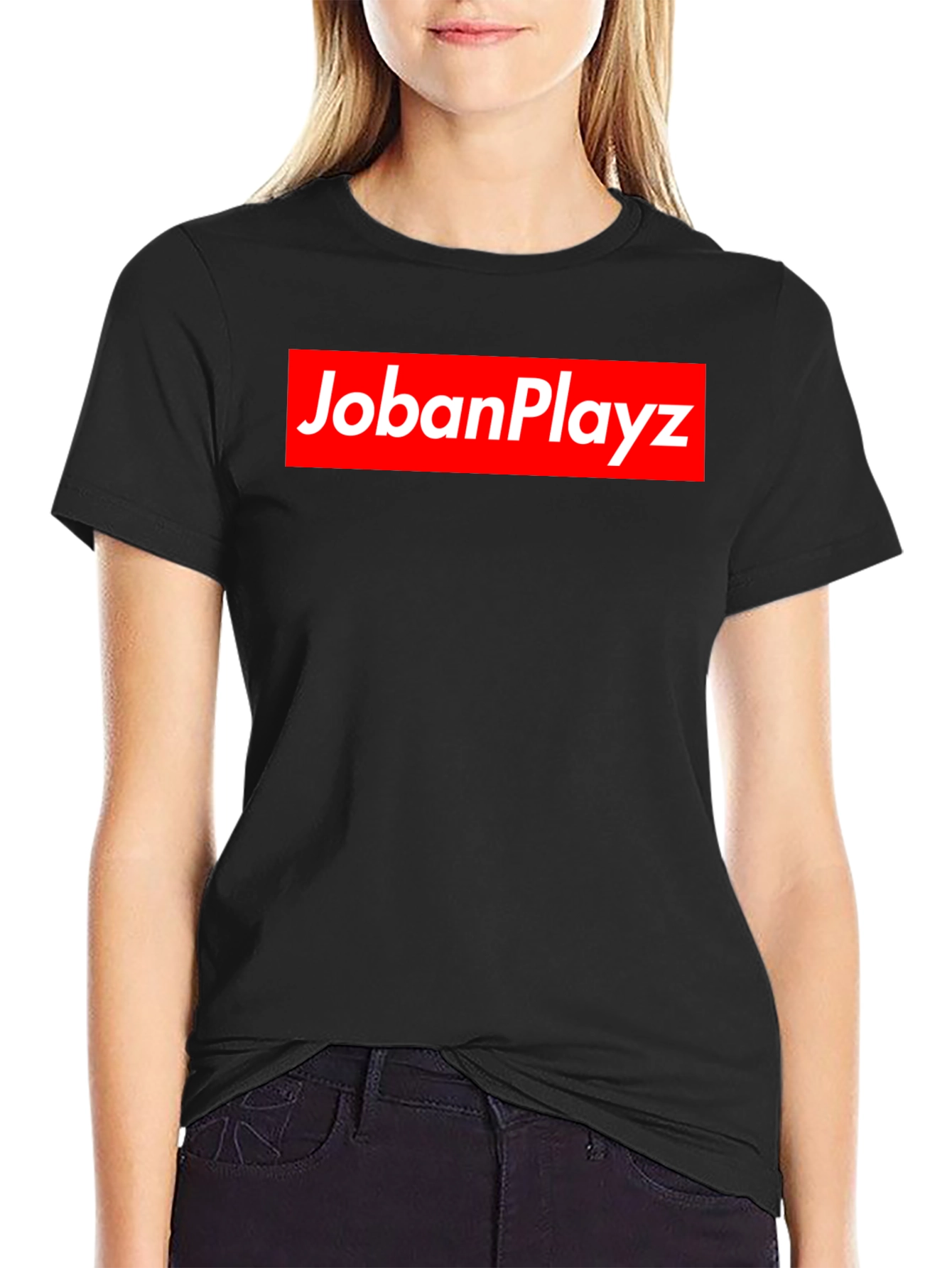 Black JobanPlayz Black Graphic Tee view 2