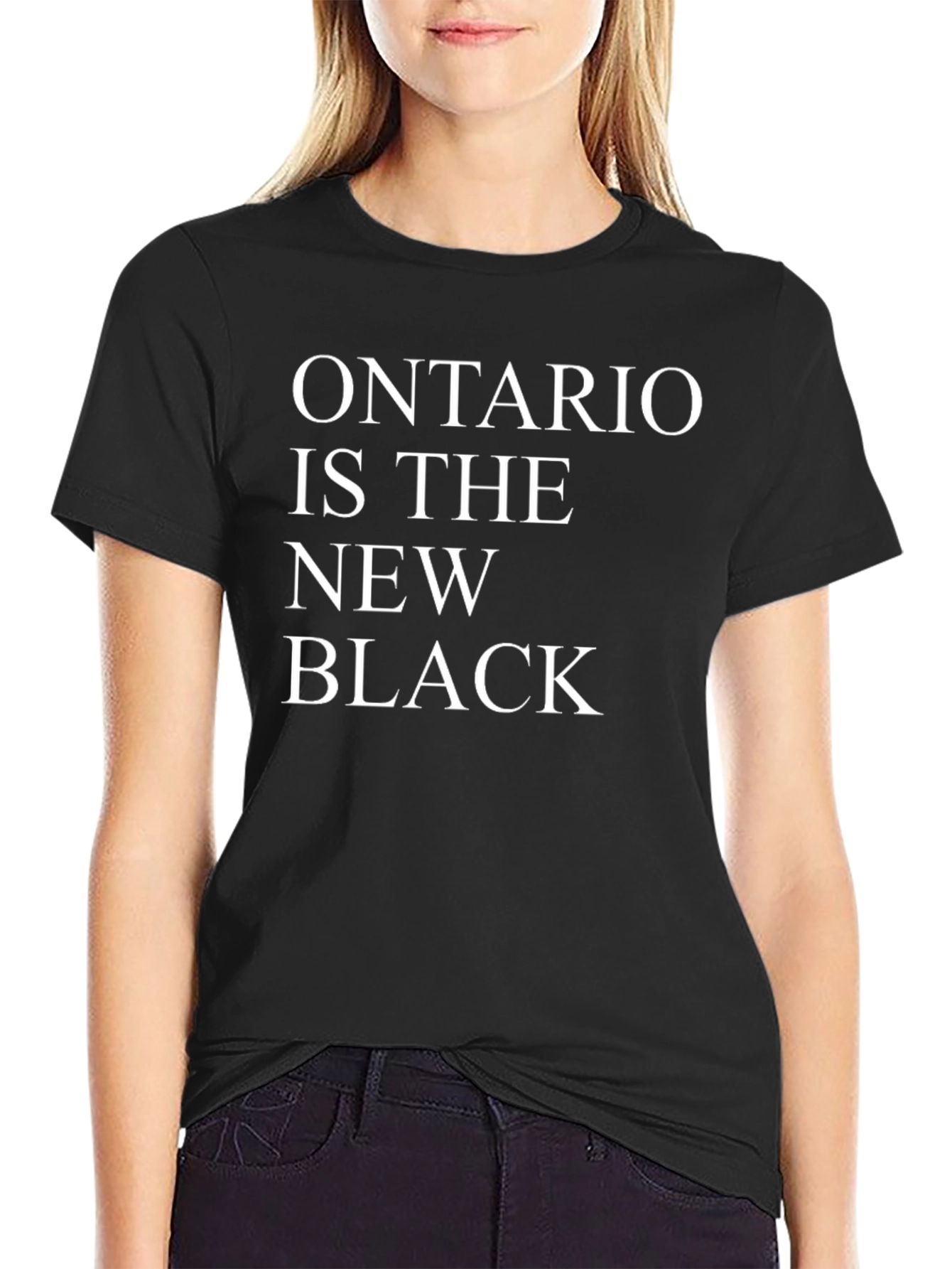 Black Ontario is the New Black T-Shirt view 2