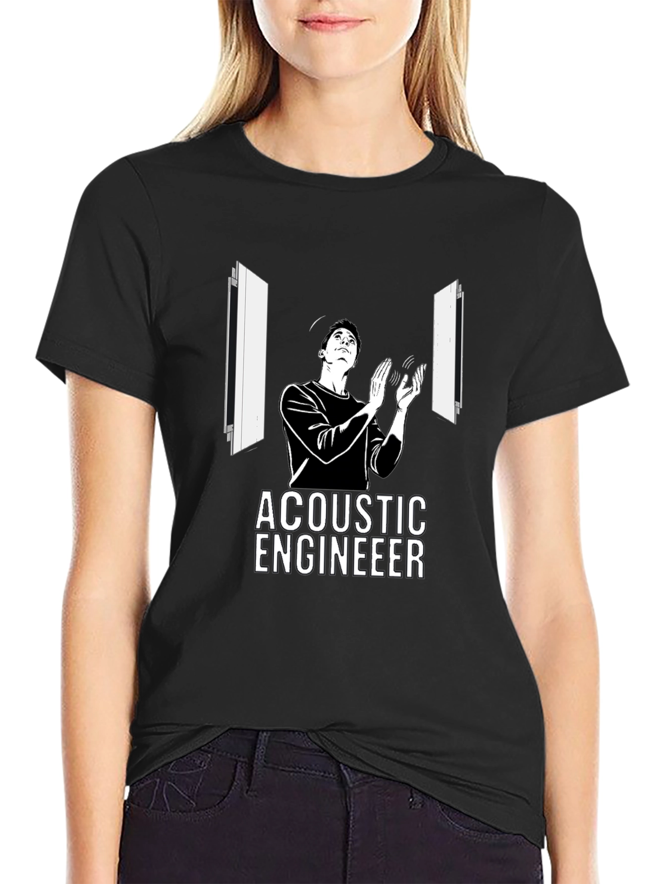 Acoustic Engineer Graphic T-Shirt - Black - 2