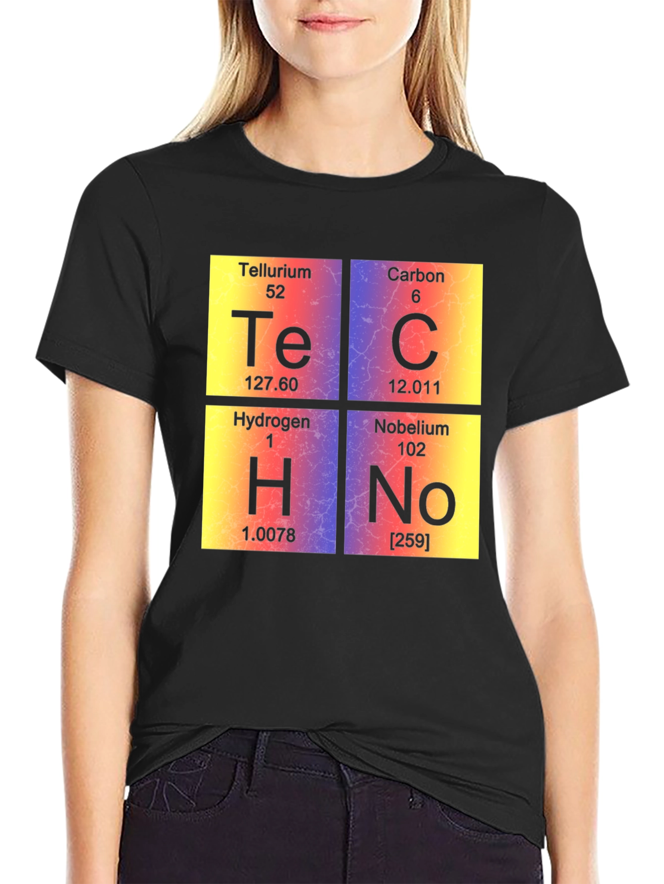 Black Techno Elements T-Shirt view 2