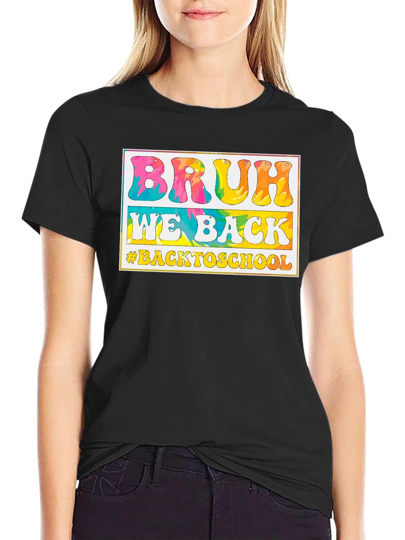 Black Bruh We Back to School T-Shirt view 2