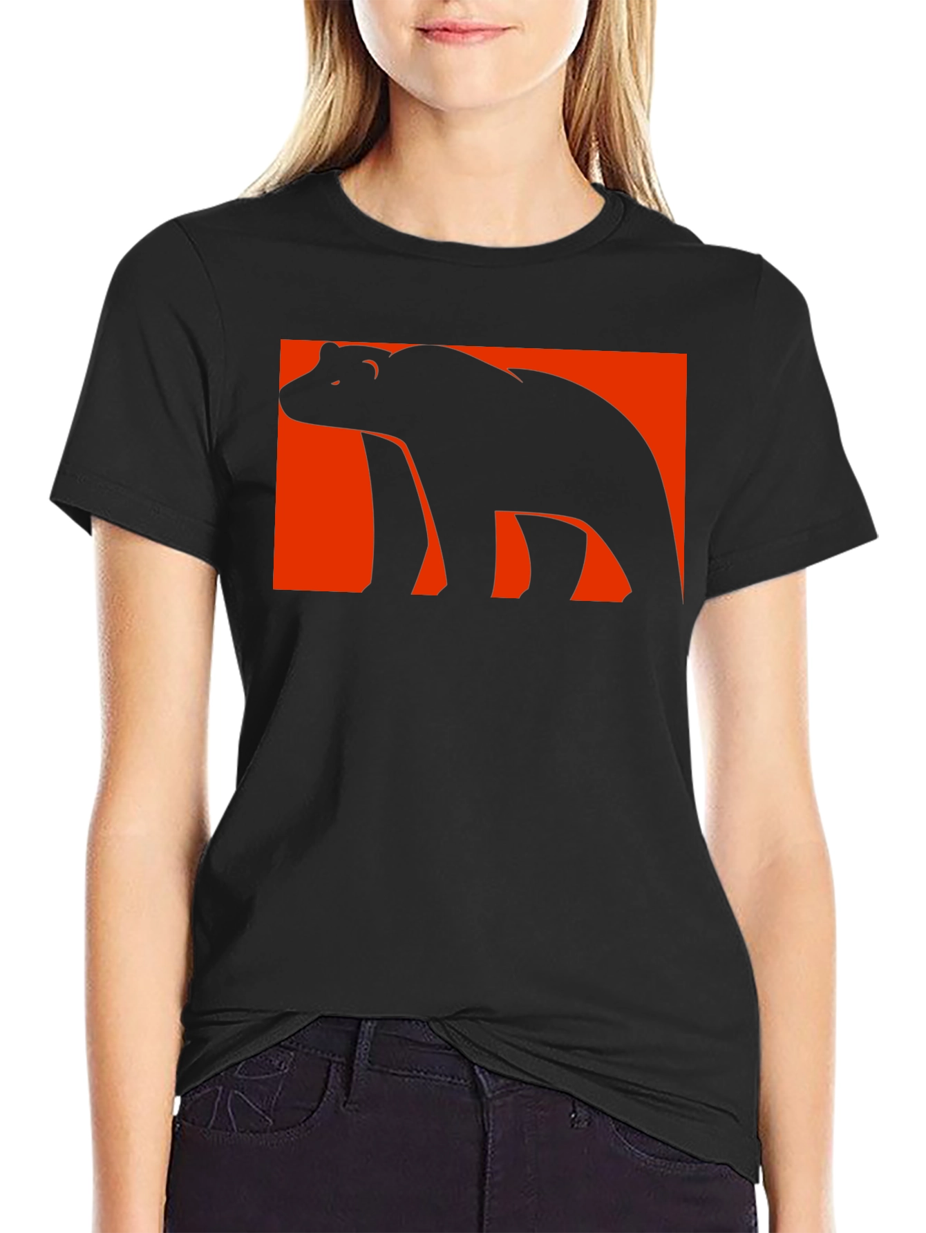 Black Bear Graphic Tee - Black T-Shirt view 2