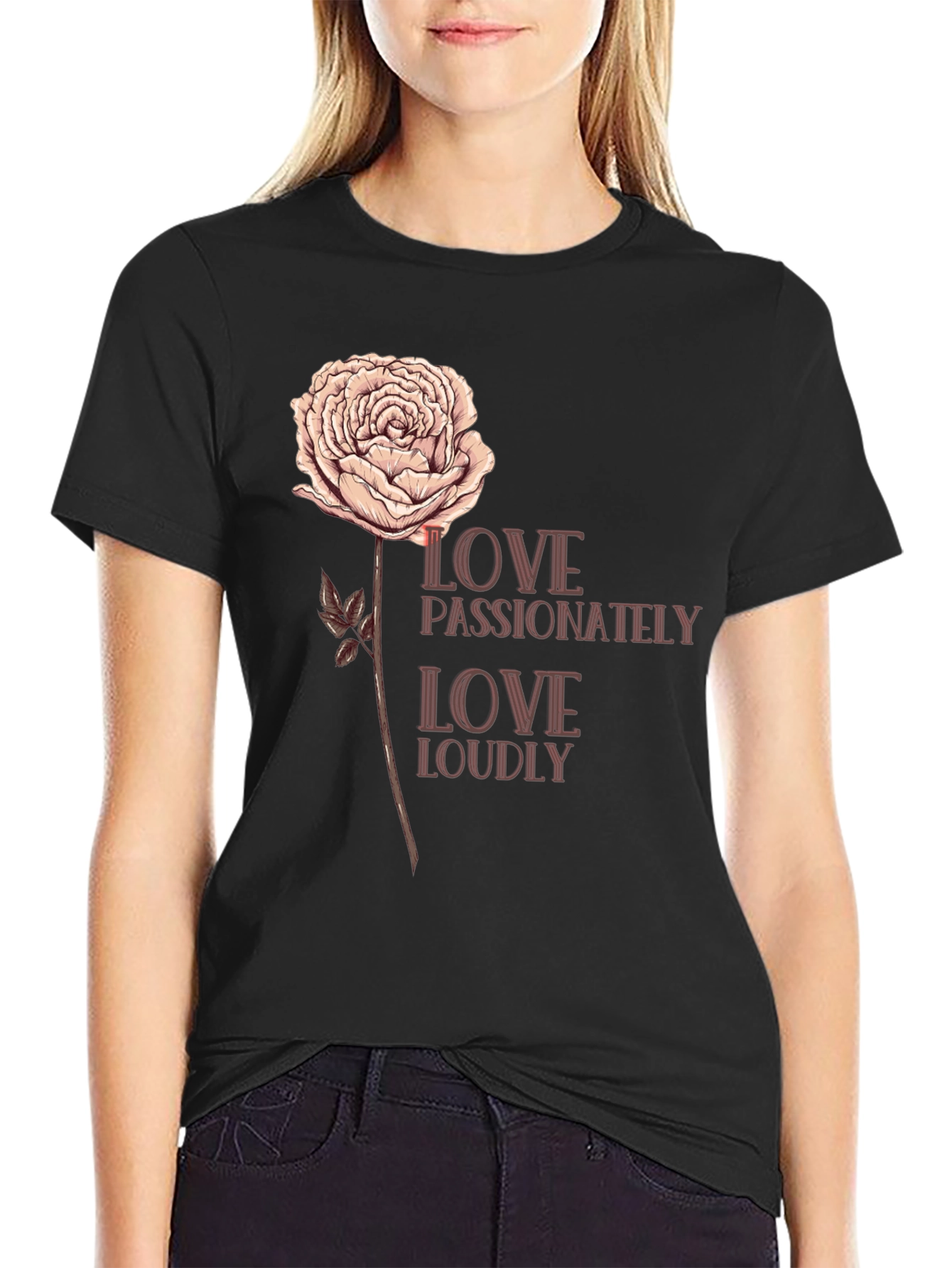 Black Love Passionately Graphic Tee view 2